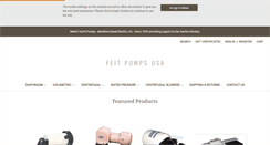 Desktop Screenshot of feitpumpsusa.com
